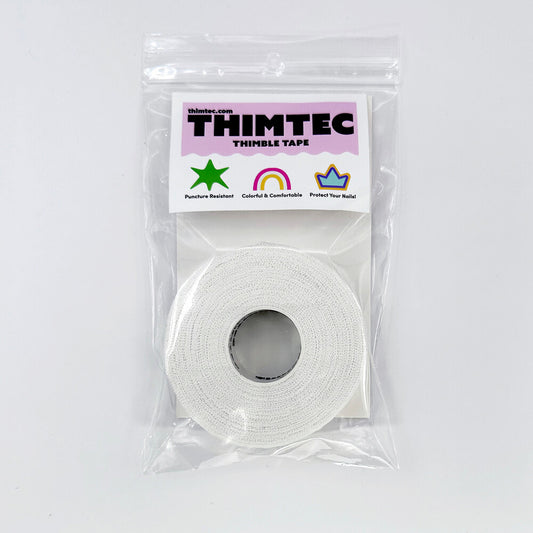 Thimtec Thimble Tape - White Cloud for hand sewing, quilting and needlework