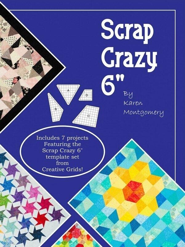 Scrap Crazy 6 Softcover Book , quilting and craft projects