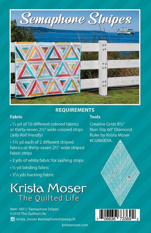 Semaphore Stripes Quilt Pattern | Krista Moser , quilting and craft projects