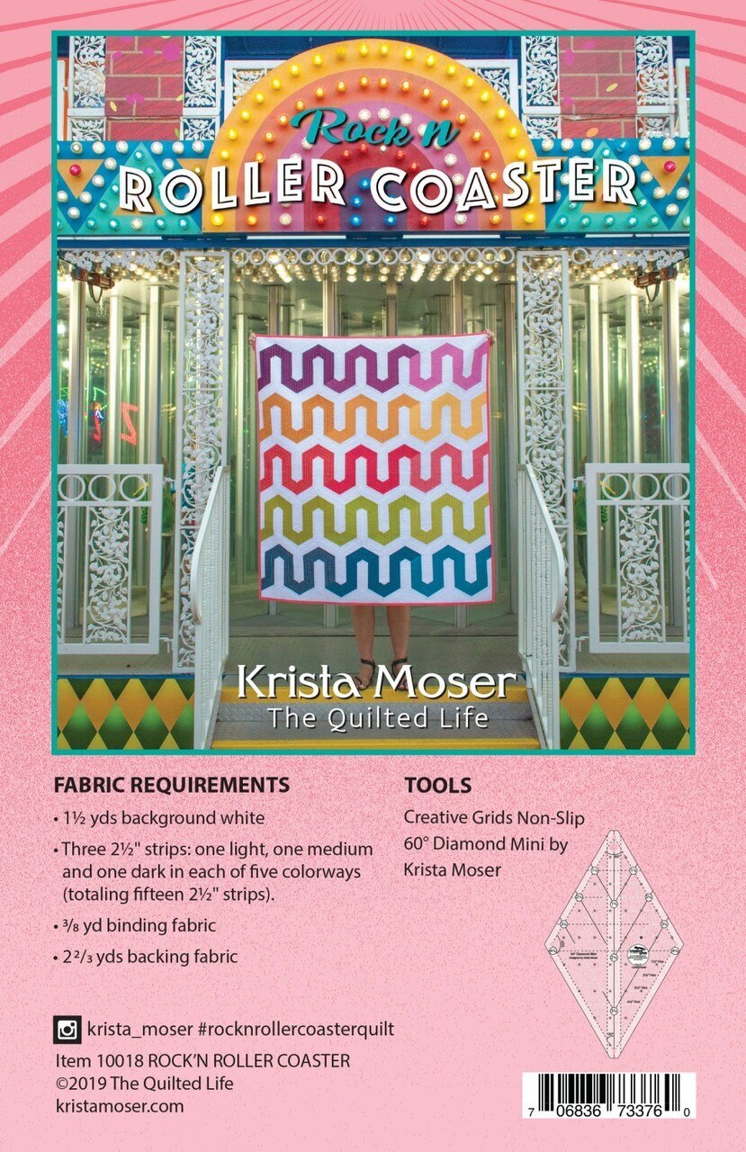 Rock N Roller Coaster Quilt Pattern by Krista Moser , quilting and craft projects