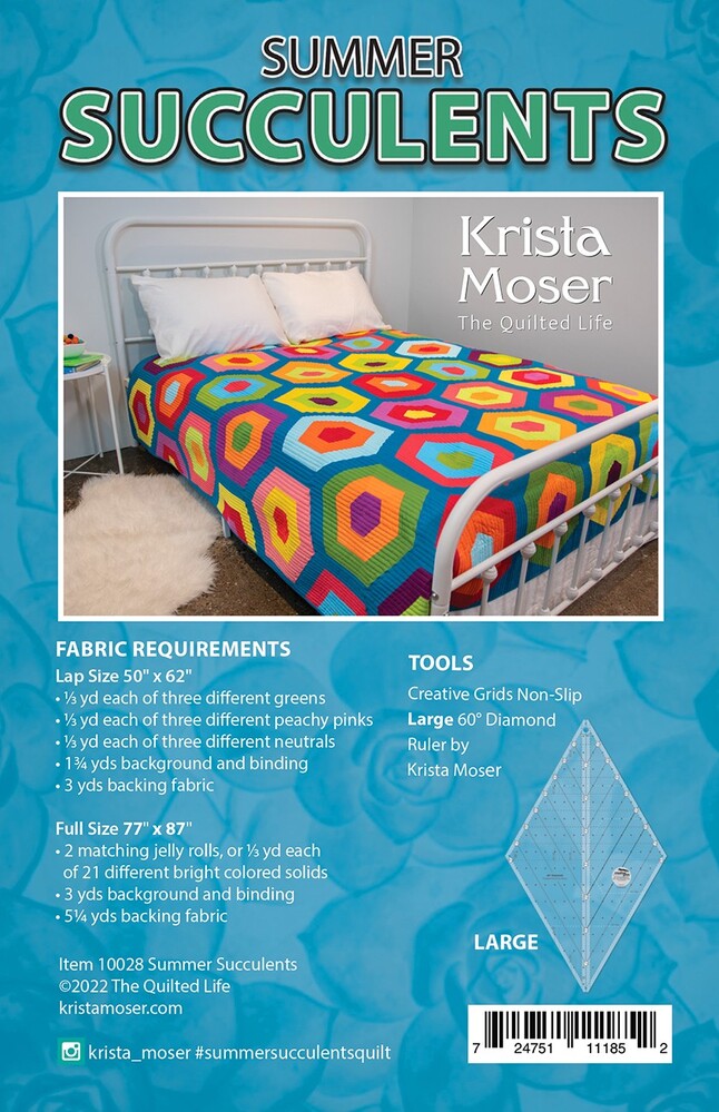 SUMMER SUCCULENTS Quilt Pattern | Krista Moser , quilting and craft projects