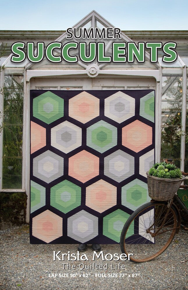 SUMMER SUCCULENTS Quilt Pattern | Krista Moser , quilting and craft projects