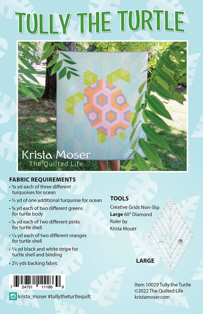 Tully Turtle Quilt Pattern from Krista Moser , quilting and craft projects