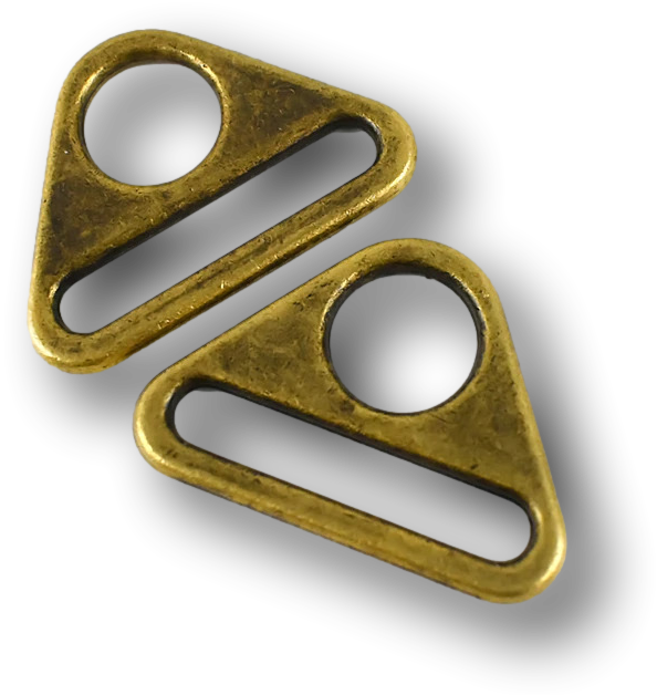 Triangle Rings - Antique 32 mm for bag making and sewing projects