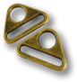 Triangle Rings - Antique 32 mm for bag making and sewing projects