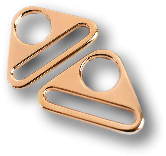 Triangle Rings - Gunmetal 32 mm for bag making and sewing projects