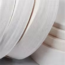 Cotton Twill Tape - White 20 mm