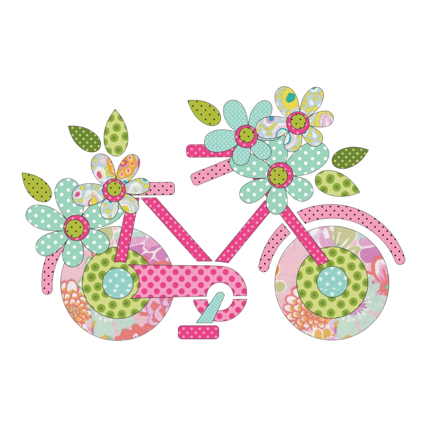 13 1/2in x 9in Petal Power Spring Small Applique