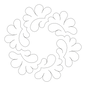 Stencil - WHIRLWIND Block for precise cutting, marking and patchwork