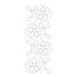 Ginger Flower Border Stencil for precise cutting, marking and patchwork