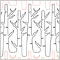 Paper Pantograph - 343 mm Winter Forest , pattern making and craft projects