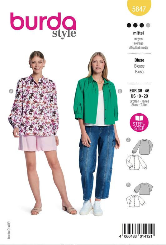 Burda Style Women's Blouse #5847