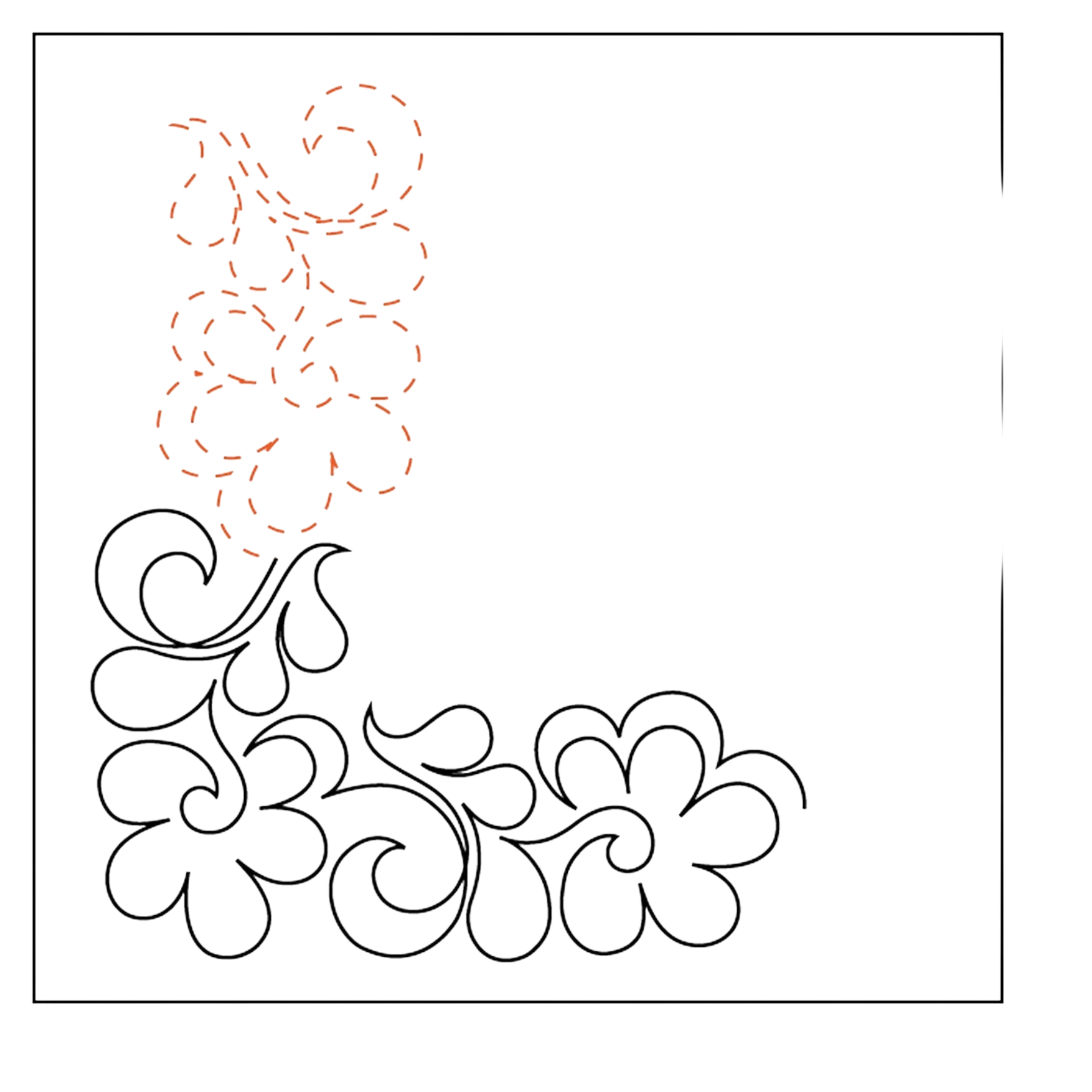 Sunkissed Petite Corner Tear Away Pantograph sewing and quilting product