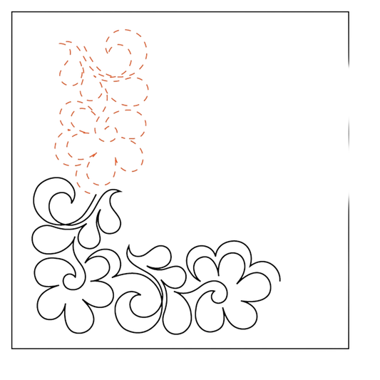 Sunkissed Petite Corner Tear Away Pantograph sewing and quilting product