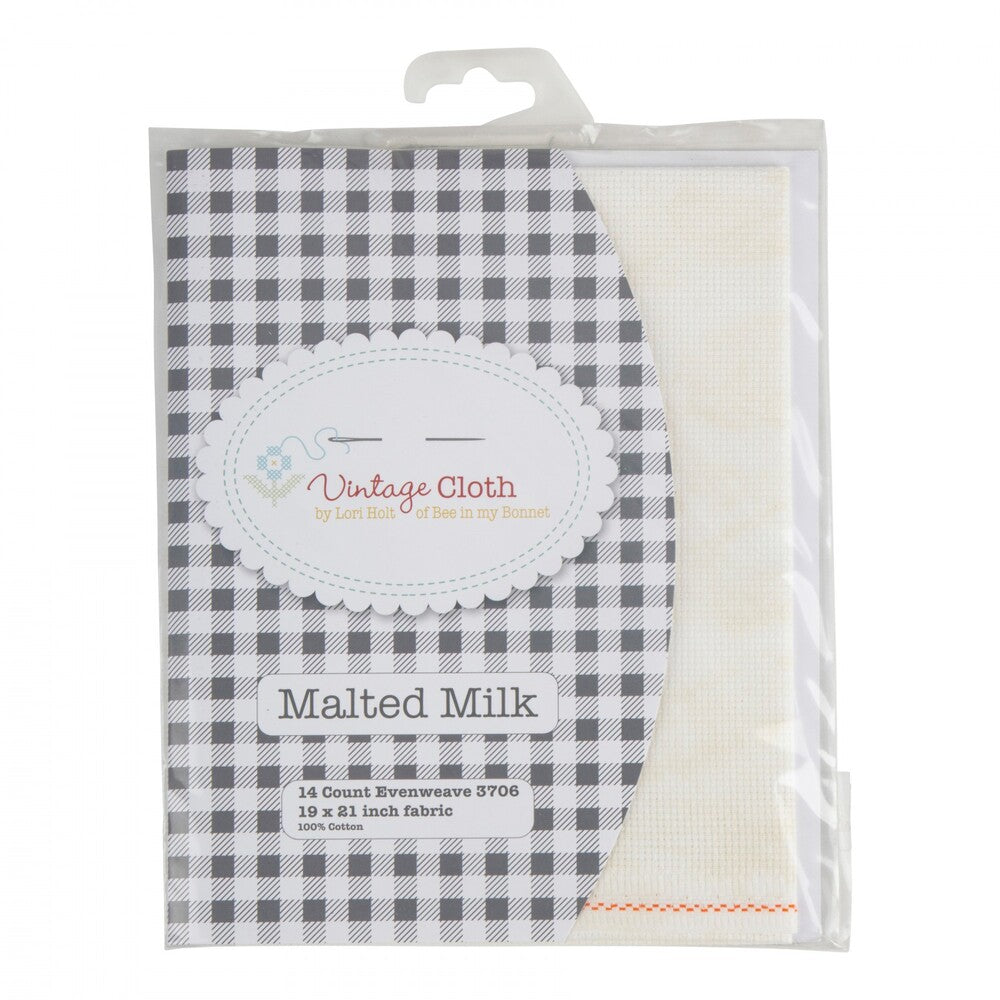 Lori Holt | Vintage Evenweave Cloth | 14 ct | MALTED MILK sewing and quilting product