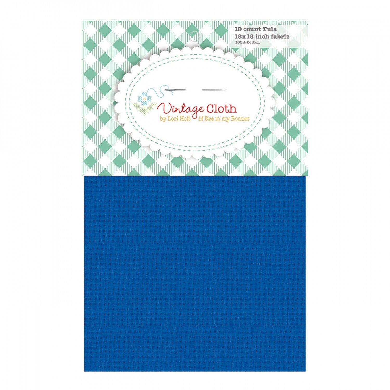 Lori Holt | Vintage Aida Cloth | 10 ct | American Blue sewing and quilting product