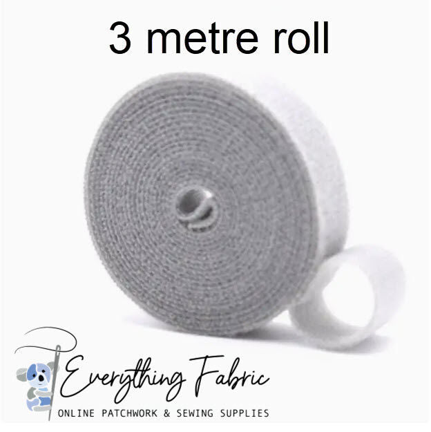 Hook & Loop - Double Sided Red - 20 mm wide for closures, bag making and sewing projects