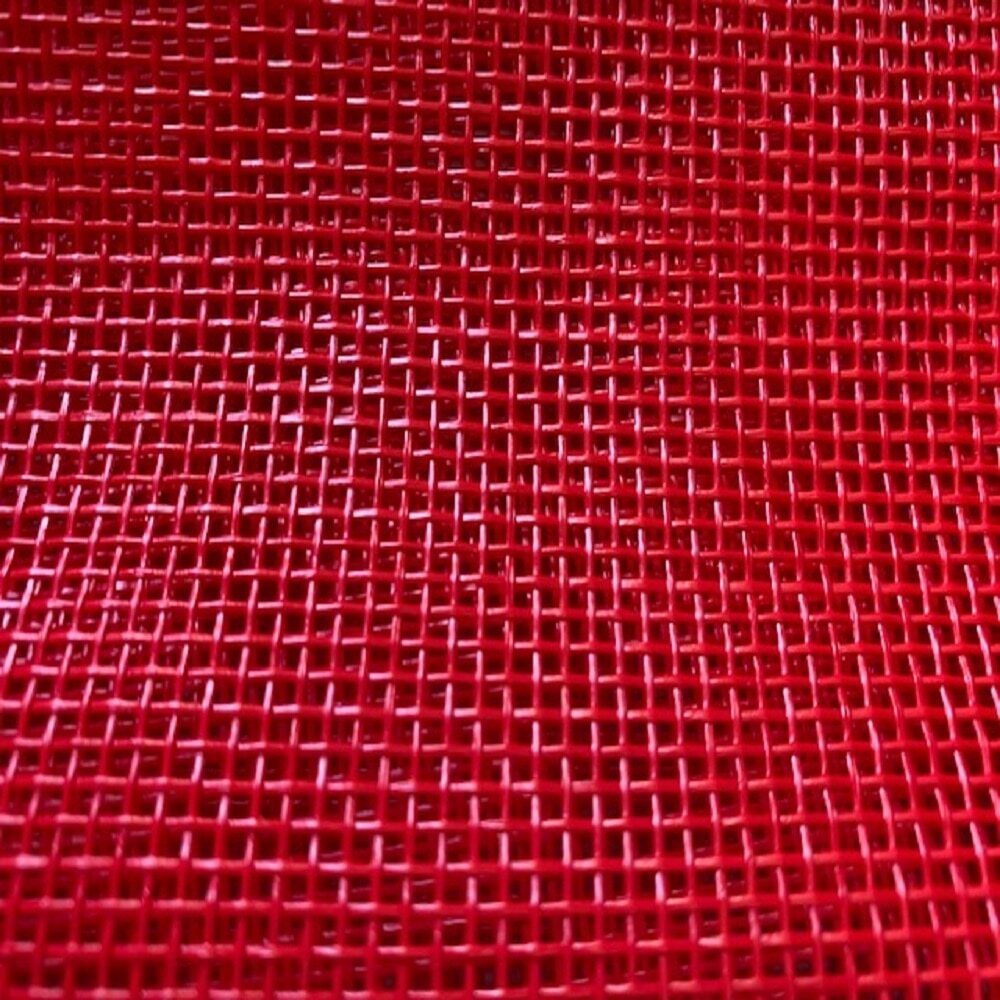Vinyl Mesh - Red (36 x 457 mm) for bag making, sewing and craft projects
