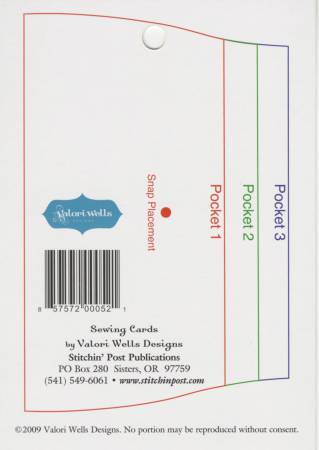 Sewing Card - Little Wallet Pattern , quilting and craft projects