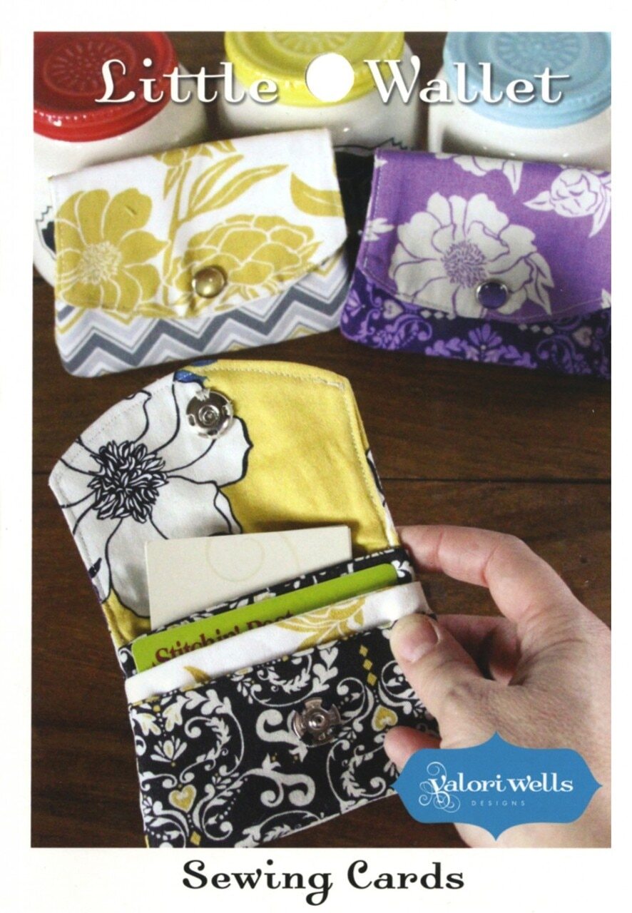 Sewing Card - Little Wallet Pattern , quilting and craft projects