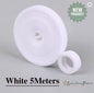 Hook & Loop - Double Sided White - 20 mm 5mroll for closures, bag making and sewing projects