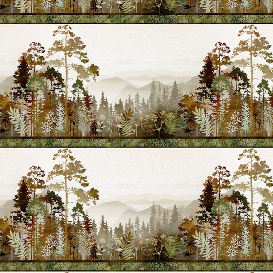 Tree Line - AUTUMN BORDER STRIPE sewing and quilting product