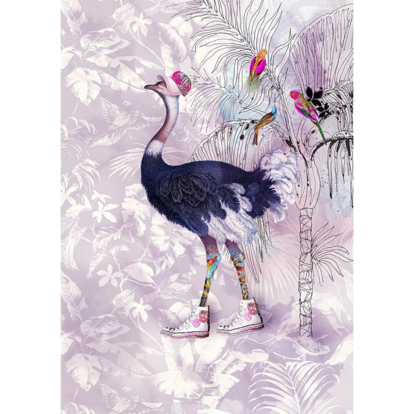 Tropical Walk Panel for patchwork, quilting and sewing
