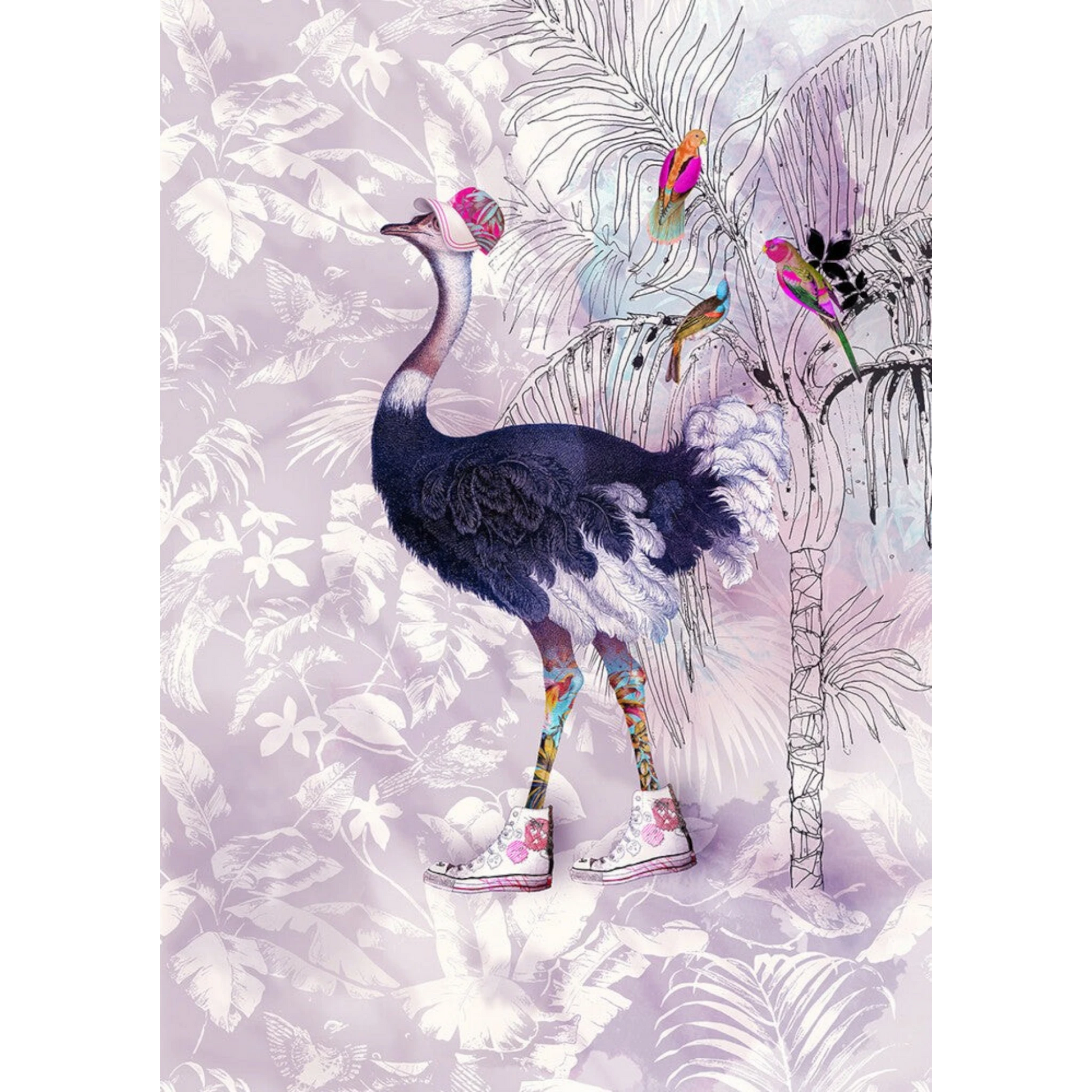 Tropical Walk Panel for patchwork, quilting and sewing