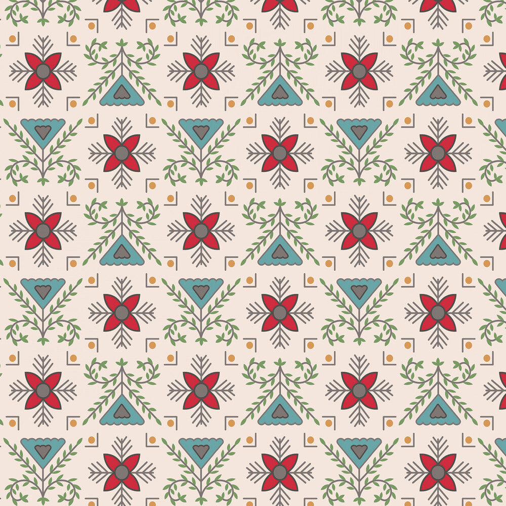 Home Town Holiday - Stitchery Schoolhouse Wideback for patchwork, quilting and sewing