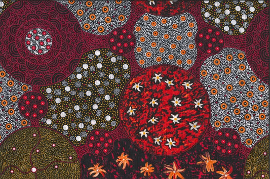 Wild Bush - Tomato & Apple Flame Scarlet sewing and quilting product