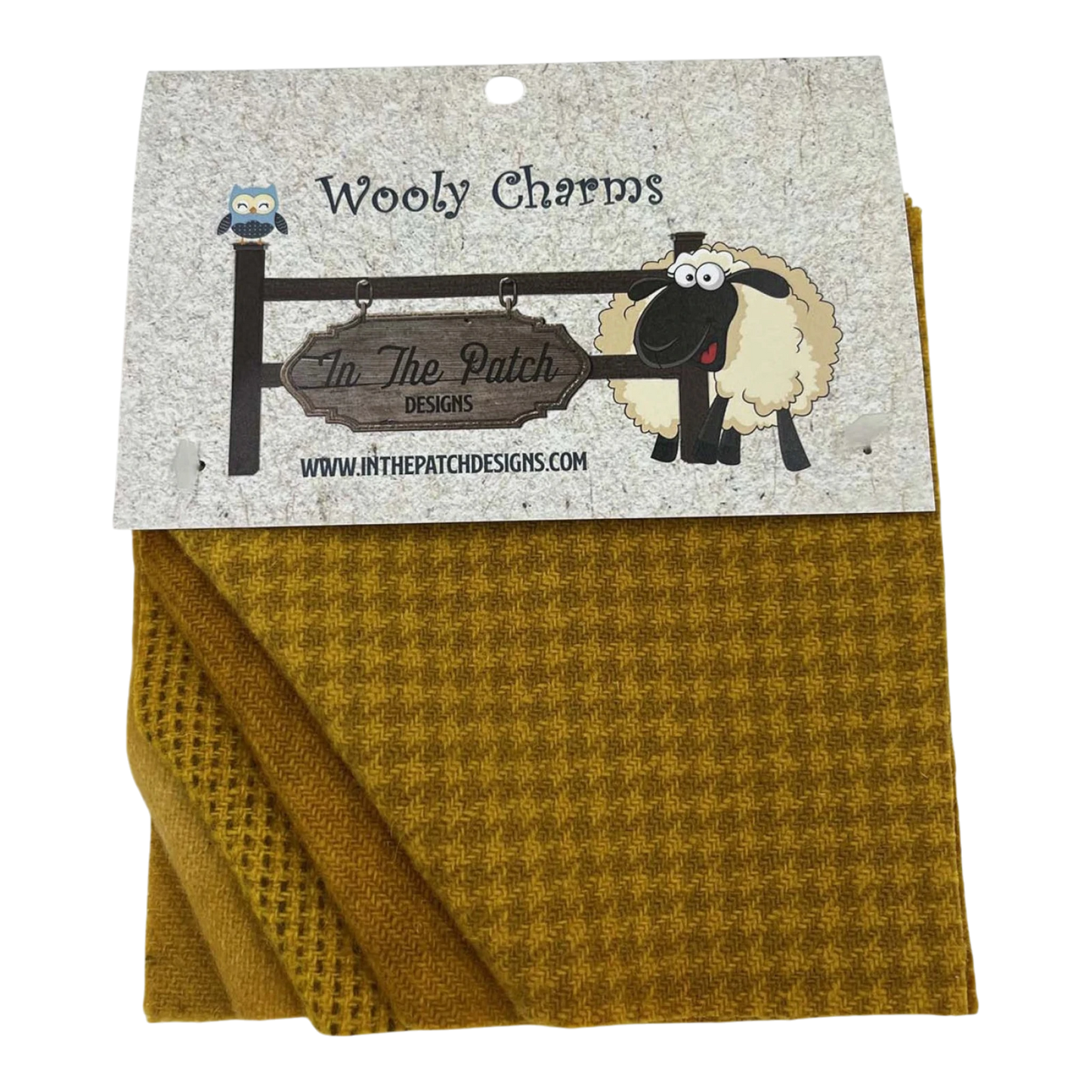 Wooly Charms 5in x 5in Goldenrod 5ct