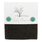Wooly Charms BLACK - 5 in x 5 in - 5 pc