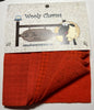 Wooly Charms Red Orange 127 mm x 127 mm - 5pc sewing and quilting product