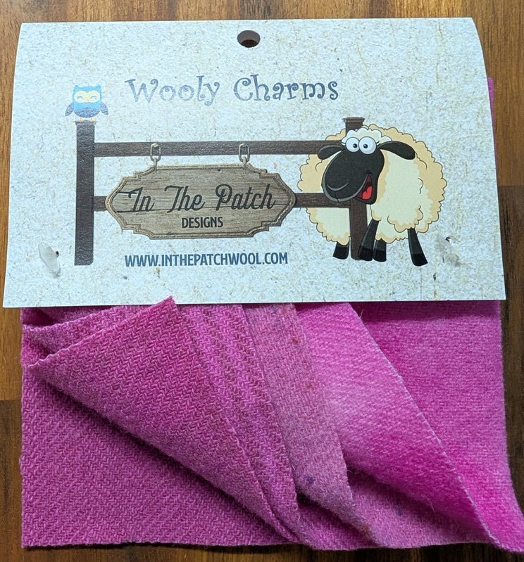 Wooly Charms Bubble Gum 127 mm x 127 mm - 5pc sewing and quilting product