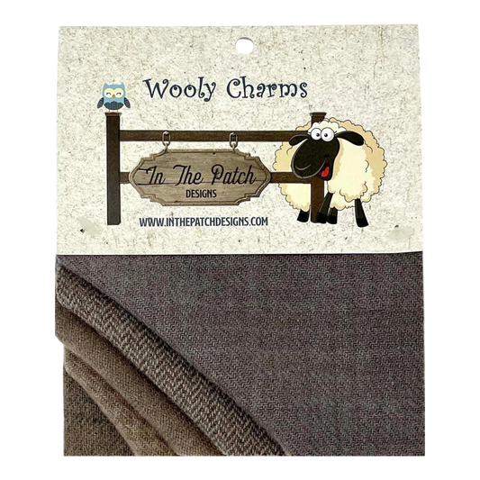 Wooly Charms 5in x 5in Bunny Taupe 5ct