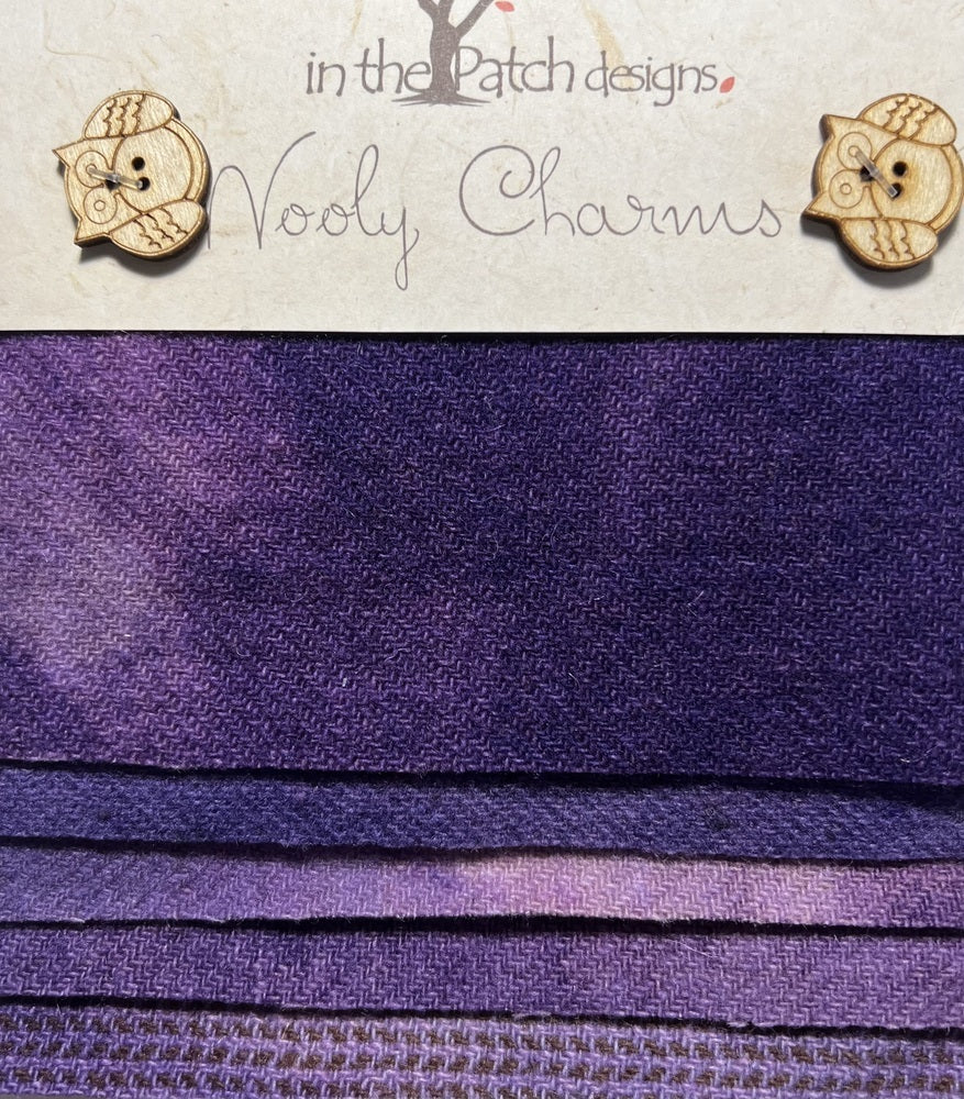 Wooly Charms Lavender 127 mm x 127 mm - 5pc sewing and quilting product
