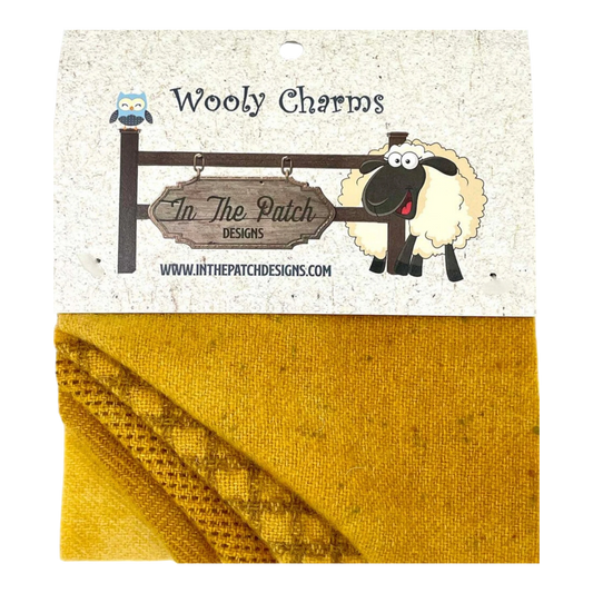 Wooly Charms CHEDDER 127 mm x 127 mm - 5pc sewing and quilting product
