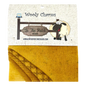 Wooly Charms CHEDDER 127 mm x 127 mm - 5pc sewing and quilting product