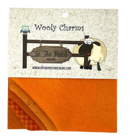 Wooly Charms Carrots- 5pc sewing and quilting product