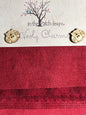 Wooly Charms Christmas Red 127 mm x 127 mm - 5pc sewing and quilting product