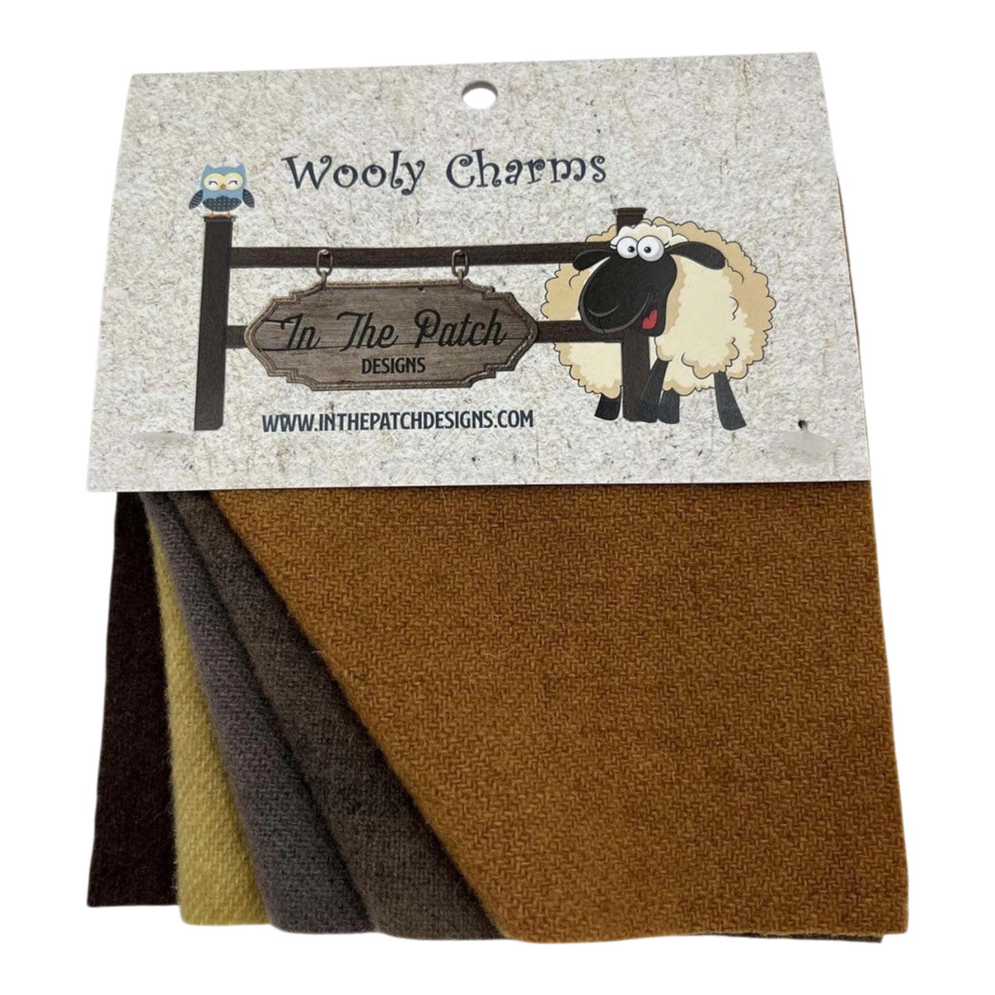 Wooly Charms Critter 127 mm x 127 mm - 5pc sewing and quilting product