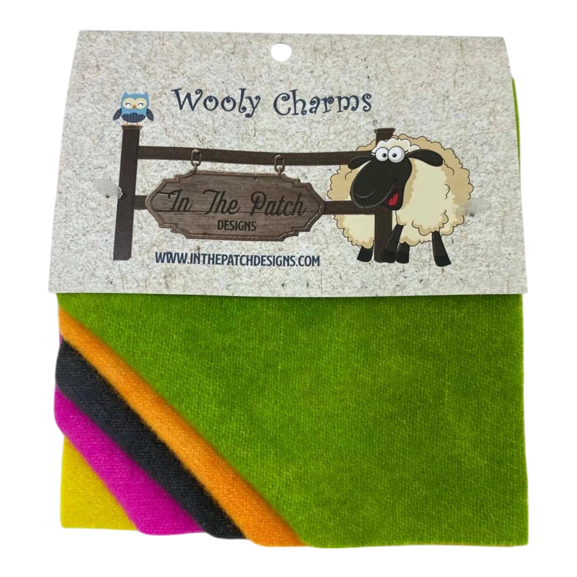 Wooly Charms 80's Neon - 5pc sewing and quilting product