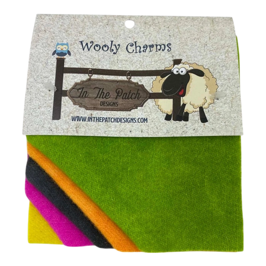 Wooly Charms 80's Neon - 5pc sewing and quilting product