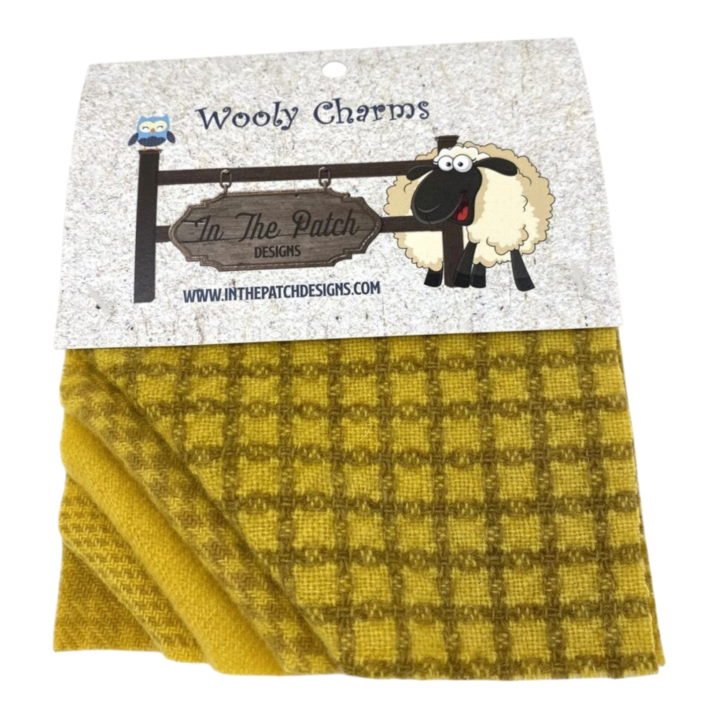 Wooly Charms Sunflower 127 mm x 127 mm - 5pc sewing and quilting product