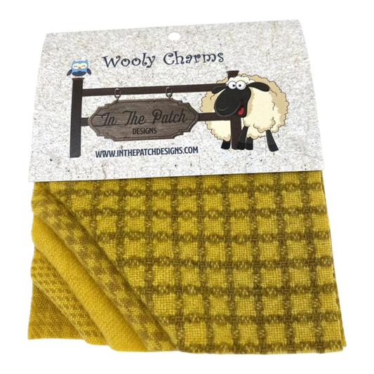 Wooly Charms Sunflower 127 mm x 127 mm - 5pc sewing and quilting product