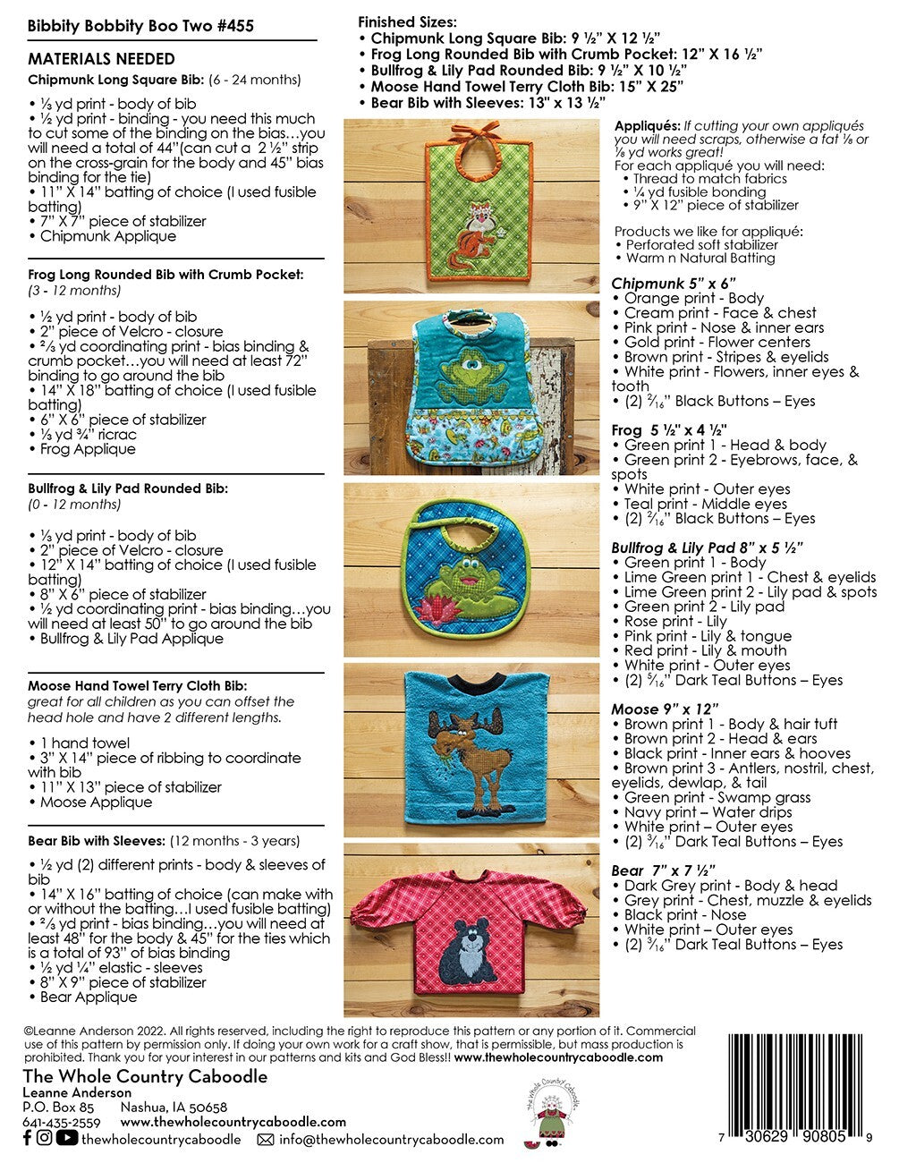 Bibbity Bobbity Boo Two Pattern , quilting and craft projects