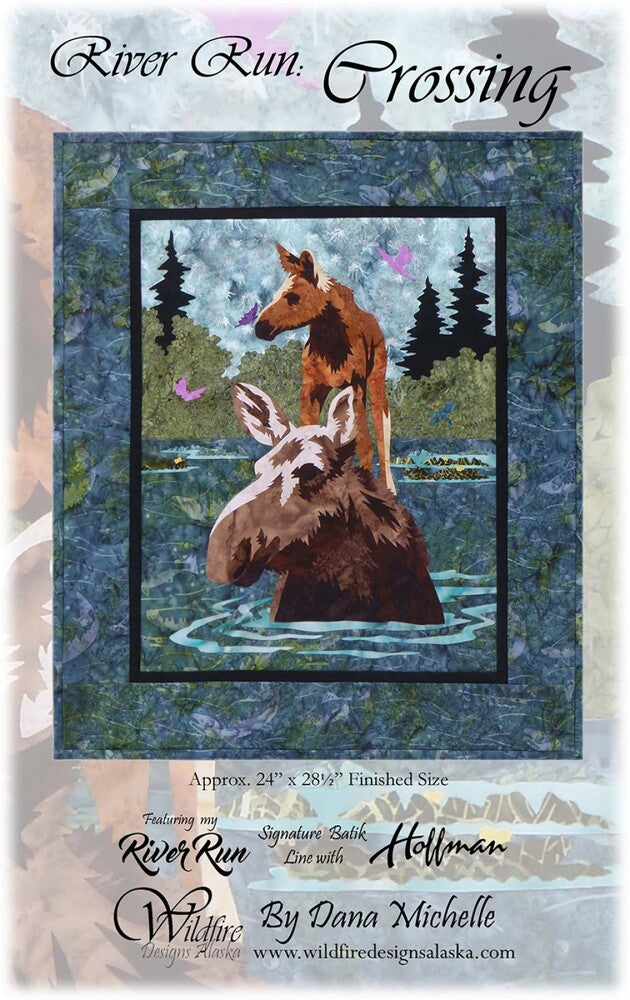 River Run - Applique Crossing Wall Hanging Pattern , quilting and craft projects