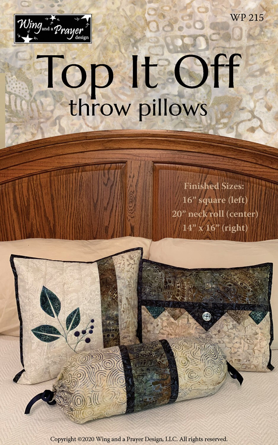 Top It Off Throw Pillows Pattern , quilting and craft projects