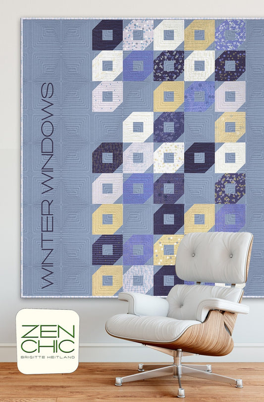 Zen Chic - Winter Windows Quilt Pattern , quilting and craft projects