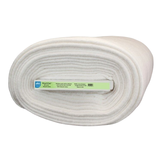 Pellon Wrap-N-Zap Cotton Batting - Bolt for patchwork, quilting and sewing